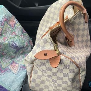 Authentic Damier Azur Speedy 35